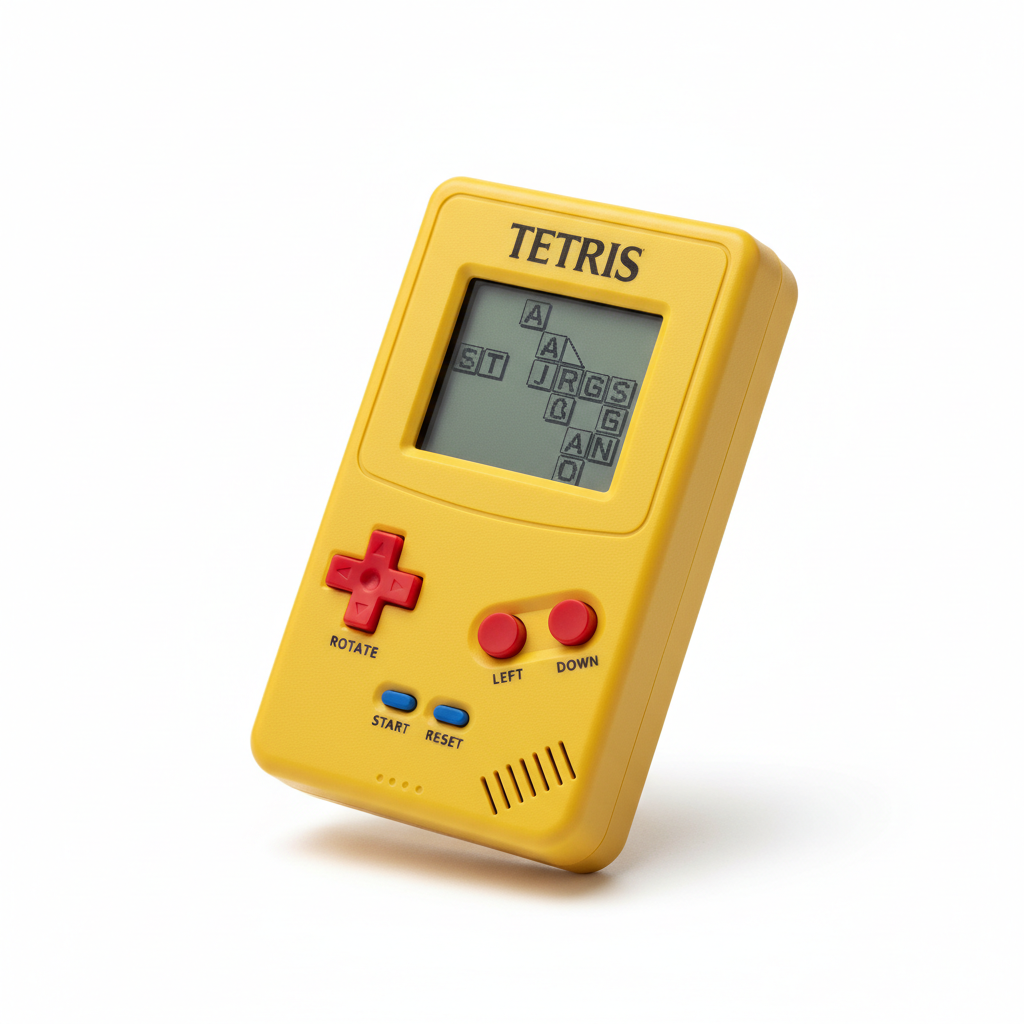 Retro Tetris Handheld Game Console – Yellow