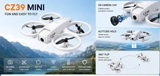 Papaspace Cz39 Mini Drone With Camera Foldable Rc Drone 360 Flip & Altitude Hold For Kids Drone